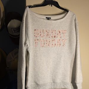 Wild Fable Light Gray 'Sunday Funday' Sweater